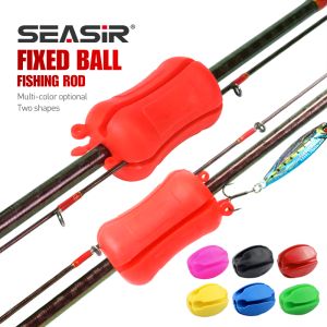 SEASIR Fishing Rod Fixed Ball Silicone Rod Ball Protection Anti-Collision Holder Rod Retractor Fishing Rod Stopper Fishing Accessories
