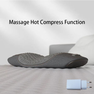 Okayso Waist Pillow Back Massage Protection Pad Massage Lying Flat Waist Pain Waist Support Heating Vibrating Back Massager