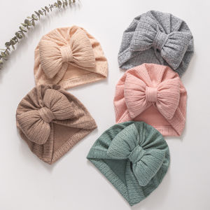 Lovely Bowknot Knitted Baby Hats & Soft Newborn Infant Caps