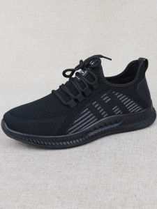 Beijing Mens Canvas Shoes Soft Bottom Casual Low-Top Breathable Anti-Odor Spring Autumn Lightweight Dad Shoes round Toe