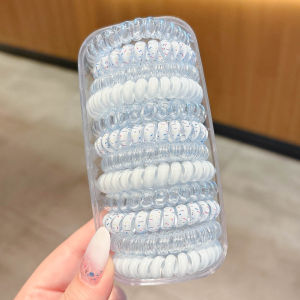 NING ZHOU | Elastic High Ponytail Hair Rope Blue