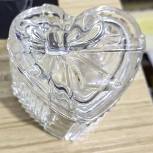 Thick Crystal Glass Storage Box with Lid for Sugar Home Use Cosmetic Cotton Swabs Aromatherapy Candle De-Magnetizing Jar