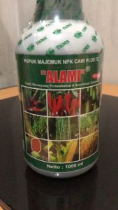 Pupuk Majemuk NPK Cair Plus TE Cap ALAMI 1 Liter