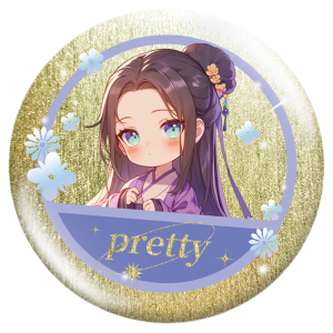Personalized Shiny Silver Flash Laminated Custom Badge