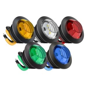 2PCs Eagle Eye Light Truck Sidelight Width Indicator Light Small round Light Sidelight LED Light Ship Signal Light Lamp
