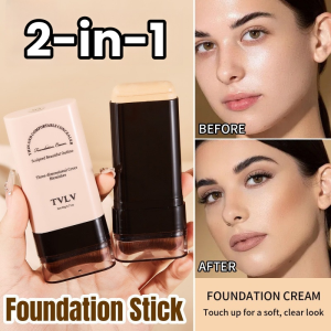 5 Colors Double-Head Eraser Foundation Stick Concealer and Moisturizing Long Lasting Portable Reapplying Makeup