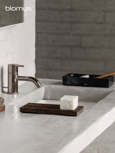 Blomus Solid Wood Tray Soap Dish Toothbrush Cup Hotel Storage Decorative Piece Bathroom Organizer Nordic Style Polished Surface