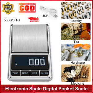 ⚡️Local Warehouse+3 Days Delivery⚡Electronic Scale Digital Pocket Scale Gram Precision Mini Jewelry Weighing Backlight Scale Good Small Kitchen Scale with LCD Display for Jewelry Food Electronic Scale