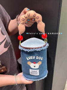 กระเป๋าเครื่องสำอางแบบพกพา เดนิม ใบ กระเป๋าใส่เครื่องสำอางสำหรับเดินทาง นักเรียน ใบ กระเป๋าถือพกพาสะดวก ซิป ใบ กล่องเก็บของแบบมีฝาปิด