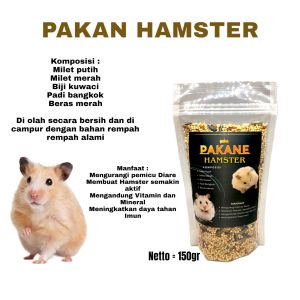Makanan Hamster Mix 150gr Eksta Fish Oil bebas kutu