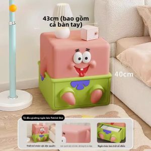 RUIDEDAN | Tủ Đựng Có Hình Cartoon Sáng Tạo Dùng Làm Bàn Bên