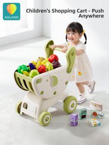 YAOLAN | Childrens Supermarket Shopping Cart Role Play Toy