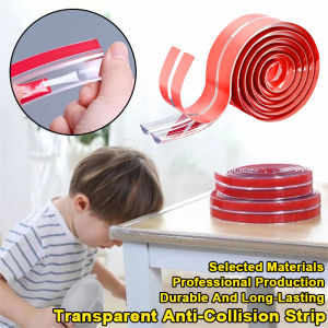 A-G 2M Transparent PVC Table Edge Guards Strip Furniture Corner Protector Strip Kids Safety Anti-Bumb Protectors with Double-Sided Tape Self Adhesive Transparent Kids Collision Proof Soft Baby Safety  Edge Furniture Guard Corner L Protectors