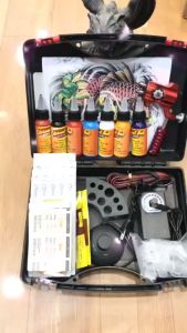 Bộ 1 máy xăm hình mô tơ kèm 7 mầu mực xăm 30ml