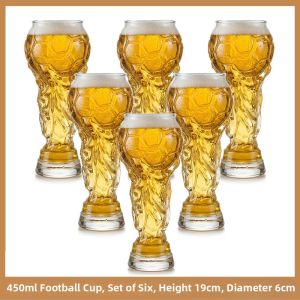 Creative Soccer Design Large Capacity Beer Glass