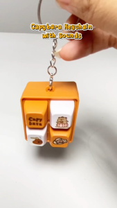 Capybara San Mouse Stress Reliever Keychain with Sounds for Fun & Relaxation Unique Playful