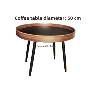 Luxury Minimalist Walnut Round Table
