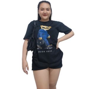 KAOS T-SHIRT CEWEK OVERSIZE CEWEK COWOK BISA PAKEK Y BAHAN KATUN GAMBAR 3D