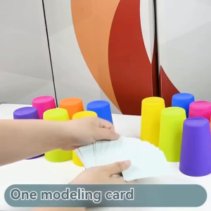 Kids Speed Stacking Cups Game Set for Kids Educational Logic Training Interactive Toy