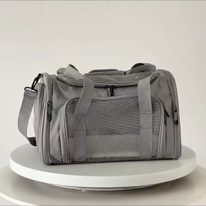 [SG Stock]Pet Travel Carrier Foldable Breathable Cat Dog Bag Airline Approved Portable Pet Carrier