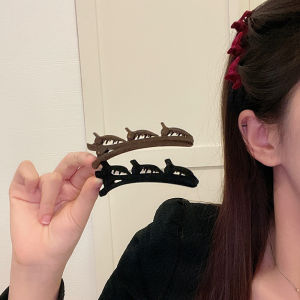 Flocking Braided Hair Clip Side Bangs Texture Hair Accessories Duckbill Hair Clip Popular Hair Jewelry Korean Style Hair Accessories
