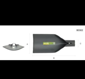 Mata Cangkul Lurus / Head Straight Hoe / Round Scoop / Flat Scoop