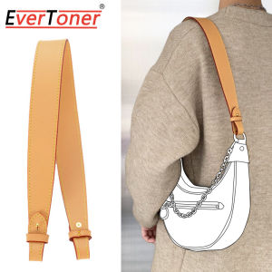 EverToner Wide Shoulder Strap for LV-Loop Pea Bag Cow Leather Bag Strap Shoulder Strap Replacement Underarm Bag Modification Accessories