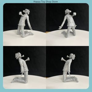 Bandai | 13cm One Piece Sanji Stone State Kneeling Pose Anime PVC Figure Statue Desktop Decoration Gift​