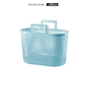 DKW HH-1099 ตะกร้านิ่มลายสาน (มีหลายสี) ตะกร้าพลาสติก ตะกร้าผ้า Laundry Basket ตะกร้าช้อปปิ้ง ตะกร้าใส่ของ