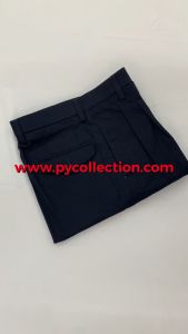 FH035 - SELUAR SEKOLAH MENENGAH PENGAWAS BIRU COTTON