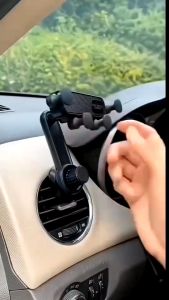 Universal 360 ° Rotating Car Phone Holder Gravity Mobile Stand Car Air Vent Navigation Hook Type Fix