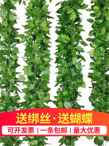 ประดิษฐ์ใบองุ่นดอกไม้พลาสติก Vine สาขา Greenery ท่อตกแต่งเพดาน Faux Ivy ใบสําหรับ Home Garden Decor