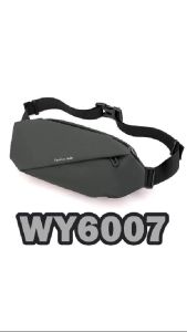Tas Selempang Pria Motif Polos Tas Bahu WaistBag Simple Multifungsi Terbaru - WY6007