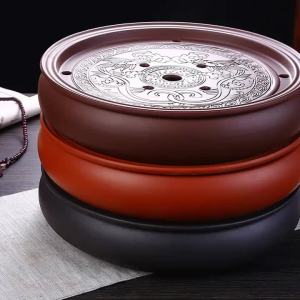 Compact New Chinese Style Water Storing Tea Tray