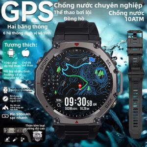Đồng Hồ Thông Minh T-Rex 3 Ultra GPS Chống Nước 5 ATM Hỗ Trợ GNSS Kép La Bàn Cấp Độ Quân Sự 170+ Chế Độ Thể Thao Màn Hình AMOLED Dành Cho Nam