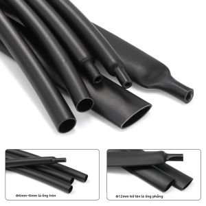 Ống Co Nhiệt 1-5m 4:1 Có Keo Dán Lót Keo Chất Liệu Polyolefin Hai Lớp Dùng Cách Điện Cáp Đường Kính 4mm-52mm Chống Thấm Sửa Chữa Dây Điện