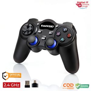 TaffGO Stik Wireless Konsol Game Controller 2.4Ghz Joystick Gamepad Smart Phone PC Laptop Smart TV Plug & Play USB Dongle & Konverter Type-C