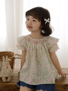 YOEHYAUL | Áo Blouse Voan Hoa Mỏng Thoáng Mát