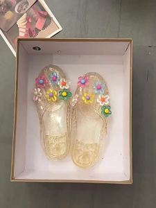 JIFANPAUL | Flat Transparent Closed Toe Jello Soft Bottom Slippers