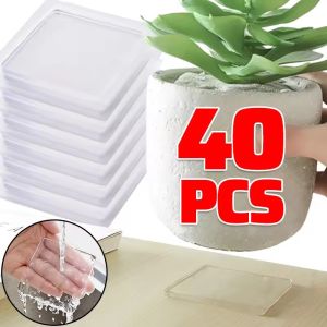40Pcs Transparent PU Anti Vibration Pads Washing Machine Shock Absorbing Pad Furniture Feet Reduce Noise Floor Protector Mats