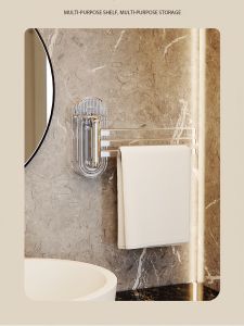 Giá Treo Khăn Đa Năng Bằng Nhựa Treo Tường Không Cần Khoan Giá Để Khăn Quấn Bằng Nhựa Giá Để Khăn Lau Nhà Bằng Nhựa