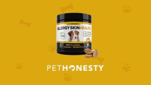 Pet Honesty  - Allergy Skin Health - Viên Nhai Giảm Dị Ứng Viêm Ngứa Khô Rụng Lông Giúp Mượt Lông cho Chó