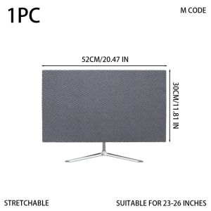 Stretchable Screen Protector Soft Elastic Cloth Cover Dustproof Sleeve for Computer Monitors at Work or Home
