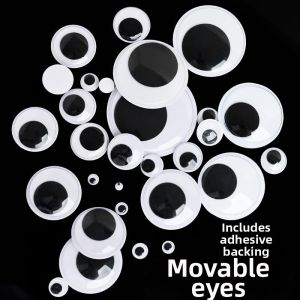 3D Moveable Eye Stickers With Adhesive Small Medium Large