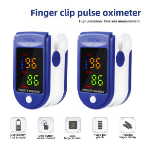 1pcs 2pcs Finger Oximeter Digital Finger Pulse Oximeter LED Blood Oxygen Heart Rate Health Saturation Monitor Tool
