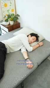 Nệm NOOZ Gấp Ba 8cm Đệm Foam Cao Su Non Gấp Gọn Tiện Lợi 2 Tầng Nâng Đỡ NOOZ Home Goods Mattress