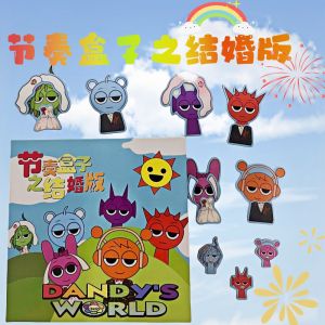 New Magnetic Quiet Book Wedding Version Box Sprunki Self Adhesive Toy Focus on Repeated Play Magnetic Attraction Educational Toy