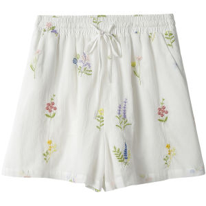 INMAN | Fresh Embroidered Loose Legged Shorts