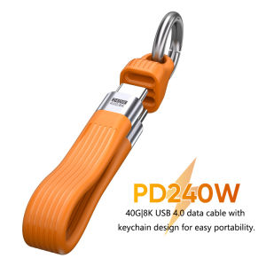 Cáp USB4 PD240W 40Gbps Ngắn USB C To C Sạc Nhanh Truyền Dữ Liệu Hỗ Trợ 8K Chất Liệu PVC Kết Nối Tốc Độ Cao Dành Cho Điện Thoại