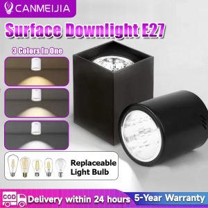 [Low price] CANEMIJIA LED Downlight Ceiling Light E27 Round Surface Mounted Spotlight Pin Lights Celing Light 4inch 5inch 6inch With bulbs Spotlight For Home Comercial Lighting Bedroom Living Room